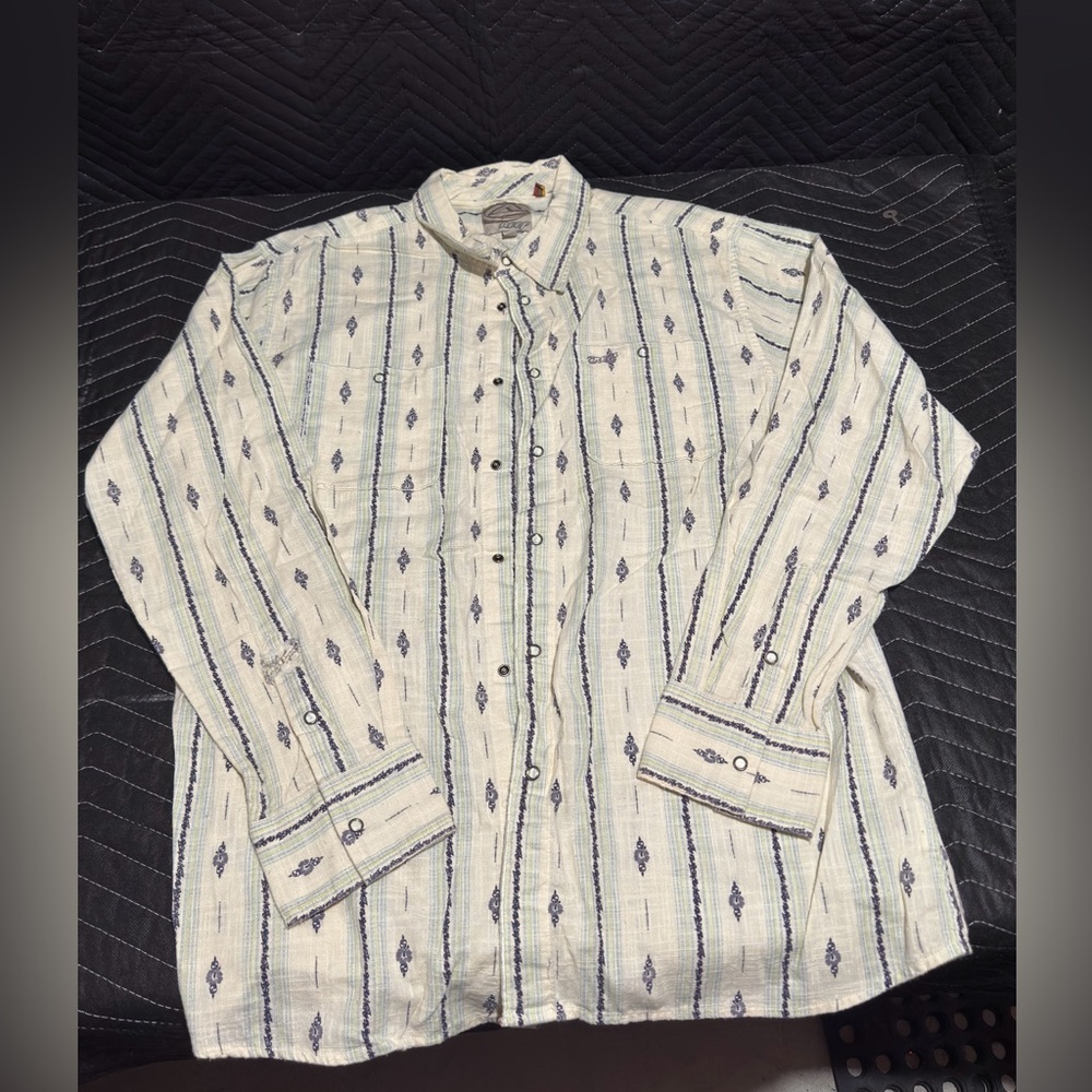 Reef Men’s Button Up Shirt Long sleeve